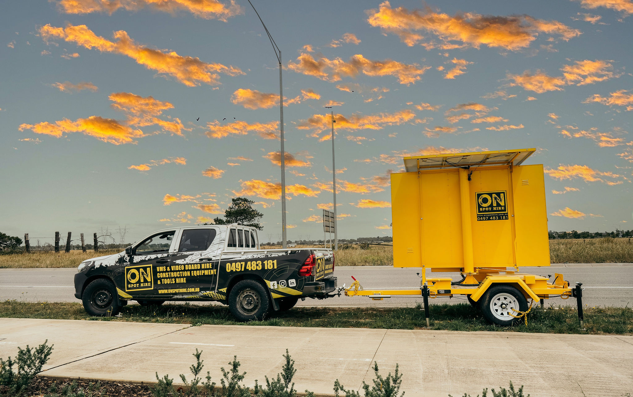 On Spot Hire board used for public-facing visibility