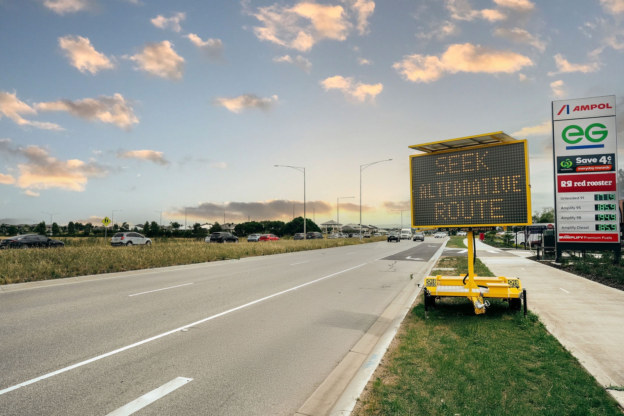 On Spot Hire equipment photographed in use on site
